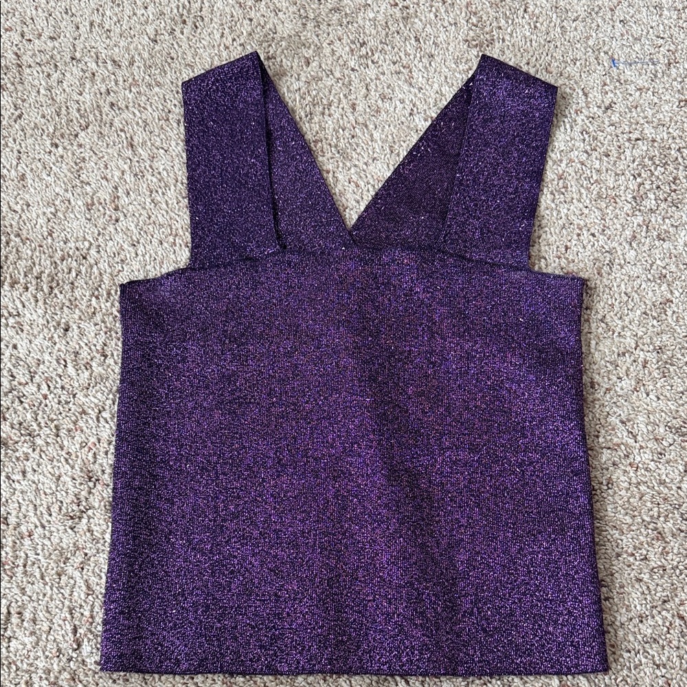 House of Harlow 1960 Sparkling Purple Tank Top